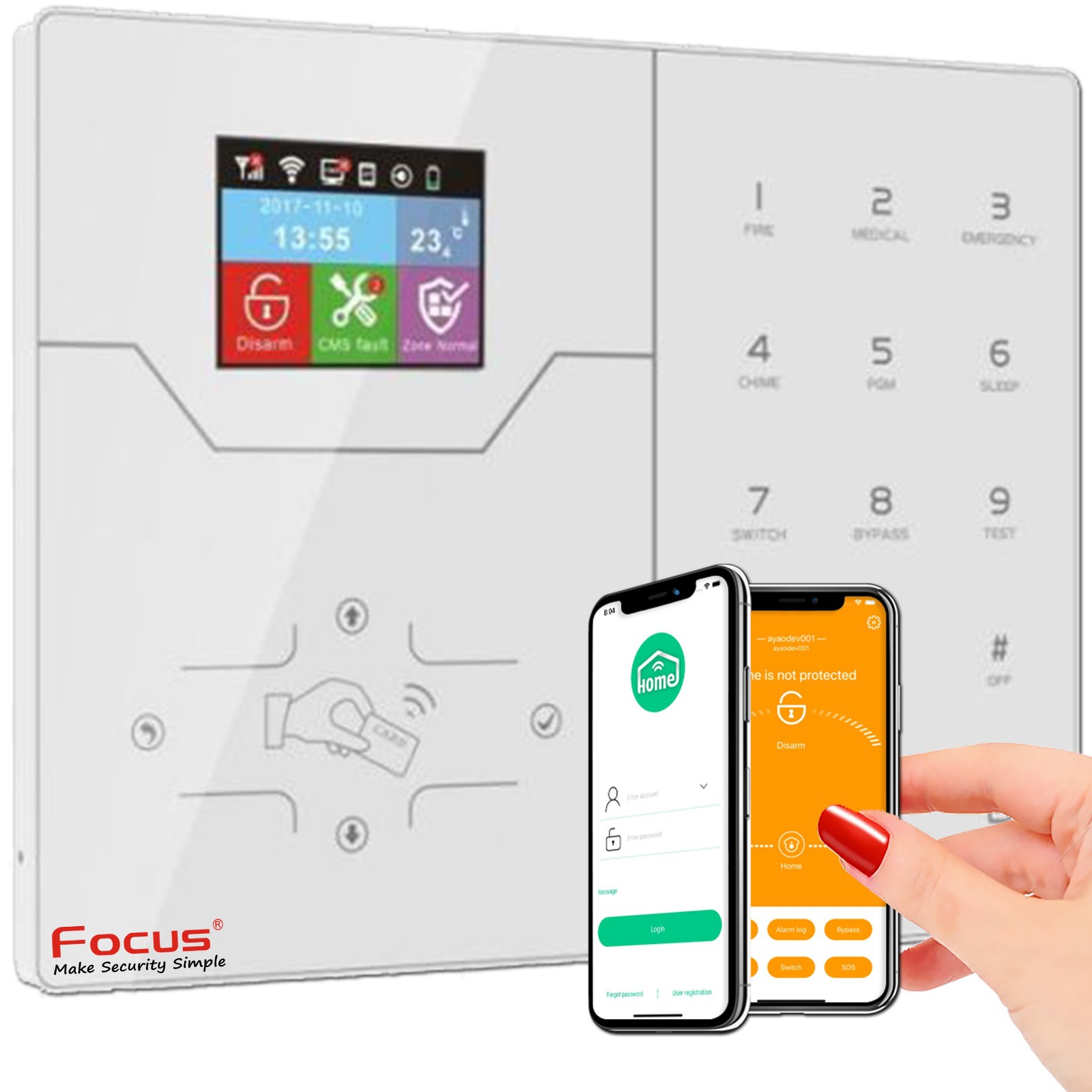 Centrale connectee ST-VGT Alarme SIM Application Domotique E